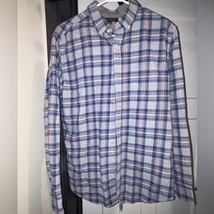 Banana Republic- SLIM-FIT BOLD PLAID LUXE FLANNEL BUTTON-DOWN SHIRT